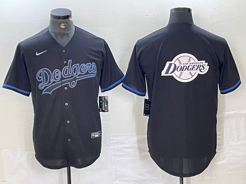 Men 2025 Los Angeles Dodgers Blank Black Shadows Nike MLB Jersey style 6234